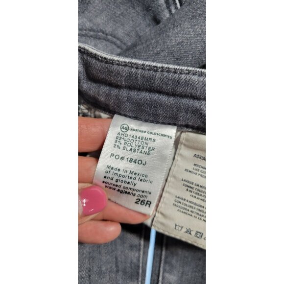 AG Adriano Goldschmied The Prima Mid-rise Cigarette Leg Jeans Dark Size 26R - Picture 8 of 13